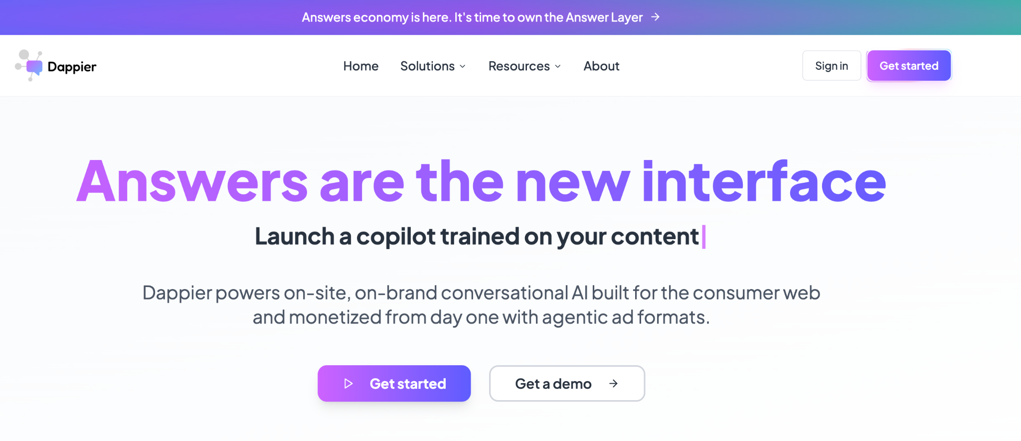 Dappier product screenshot