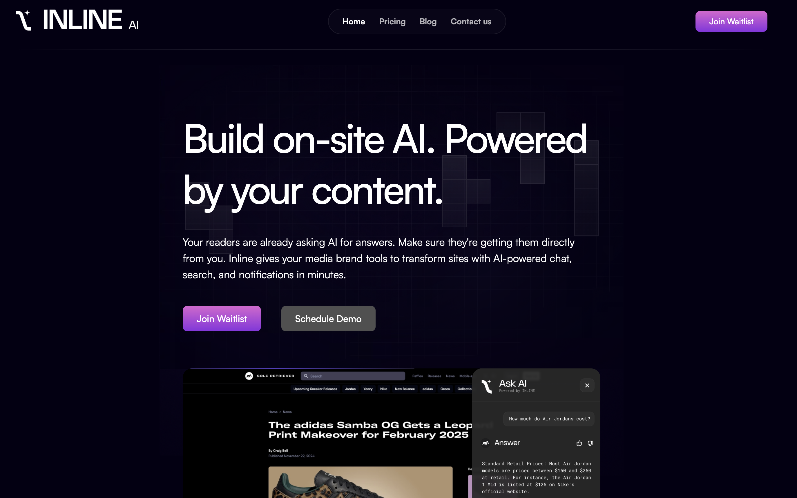 Inline product screenshot